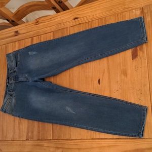 NWOT Max Jeans Distressed Skinny Blue Jeans, Size 12